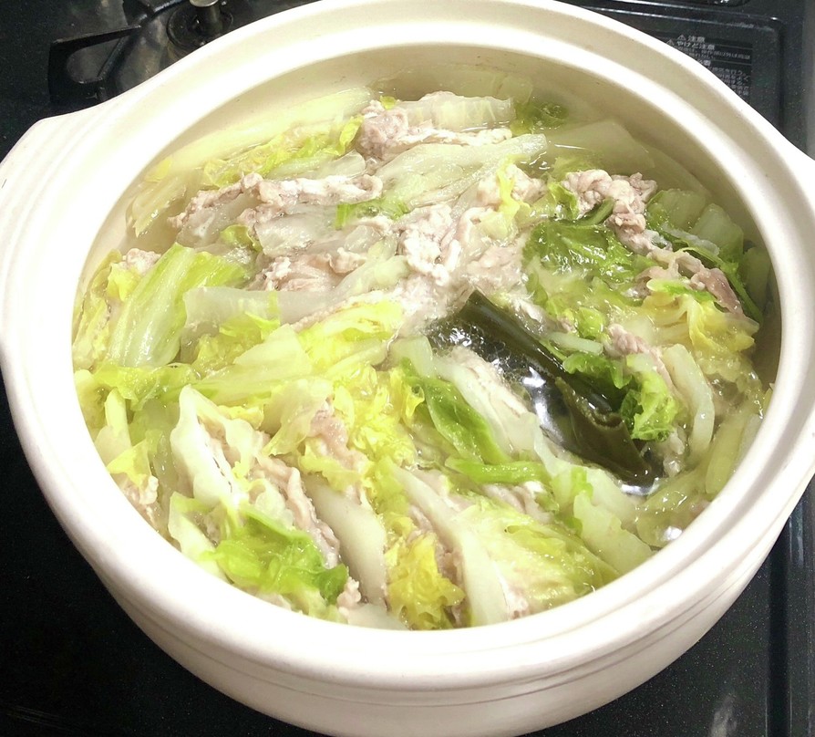 白菜と豚しゃぶ肉のミルフィーユ鍋の画像