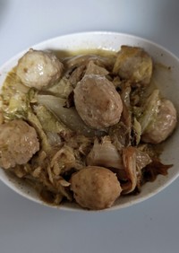 私の白菜と鶏団子の中華風クリーム煮