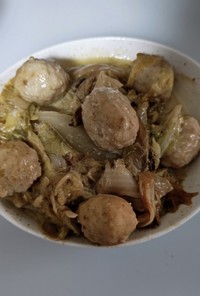 私の白菜と鶏団子の中華風クリーム煮