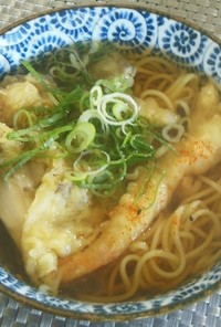 天ぷらソバ（中華麺使用）