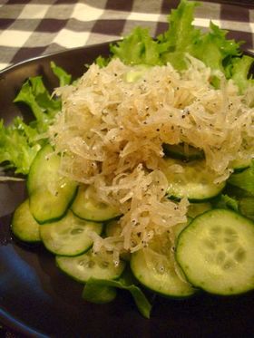 簡単!しらすときゅうりのホットサラダ♪