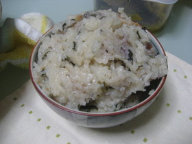 梅大根ワカメの炊き込みご飯~白滝入り~