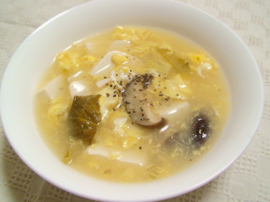 卵と豆腐の中華スープ　サンラータン*の画像