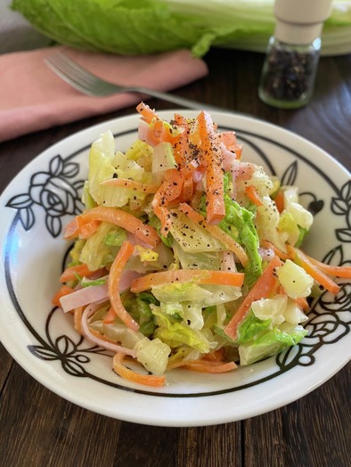 白菜のおつまみマヨ和えの写真