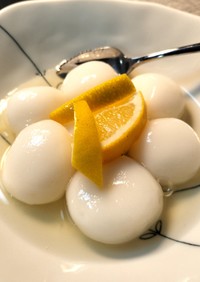 77*❤️冷やしレモン団子と芋団子