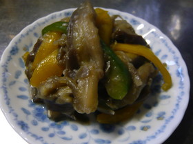 ノンオイル茄子の味噌炒め