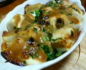 豆腐とささみのみそ焼き