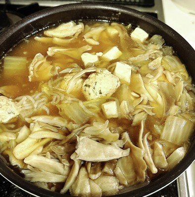 昭和の給食の味？鶏団子と白菜のスープの写真