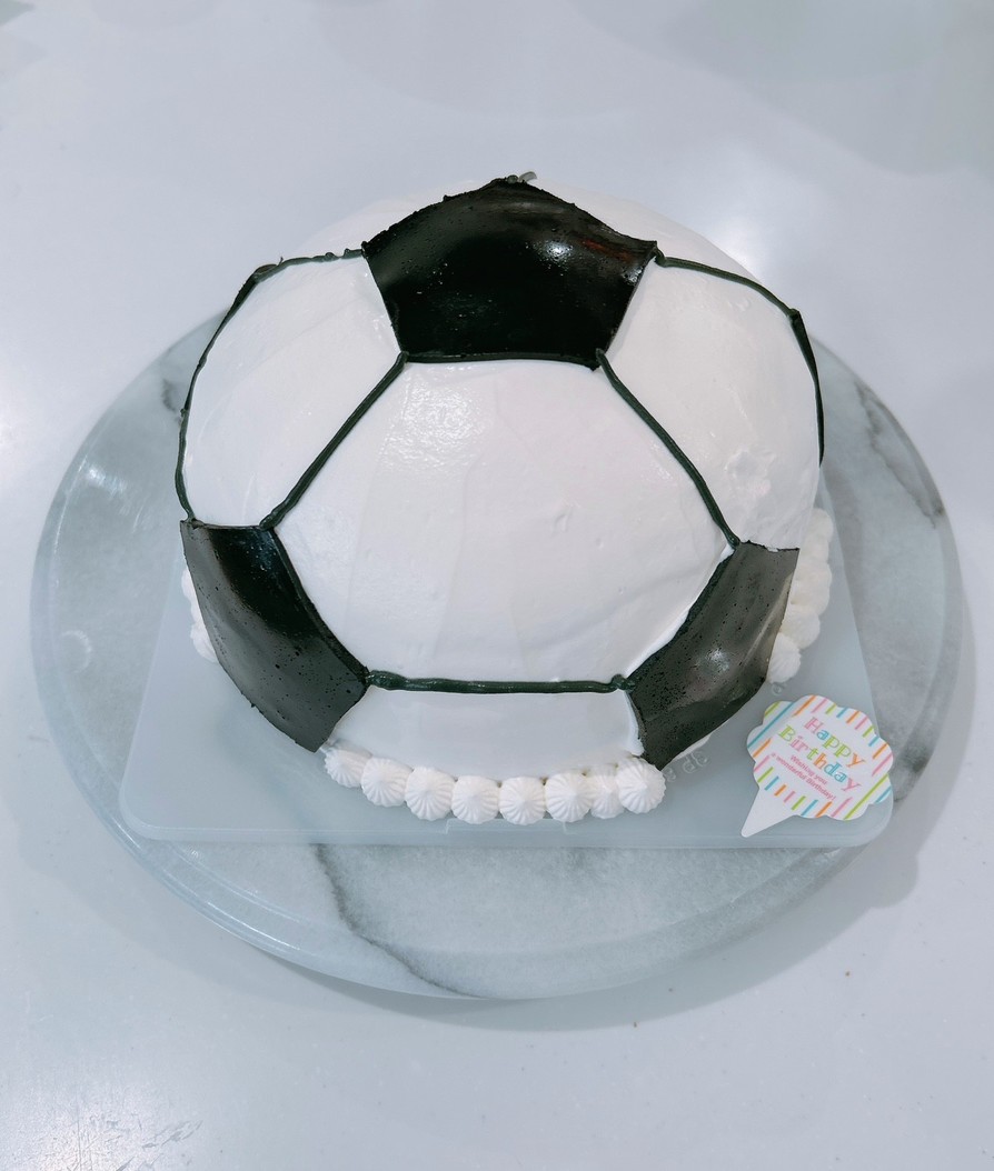 フルーツズコットケーキ☆★サッカーボールの画像