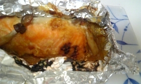 鮭の味噌ホイル焼き