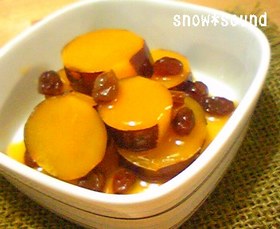 さつまいものオレンジジュース煮