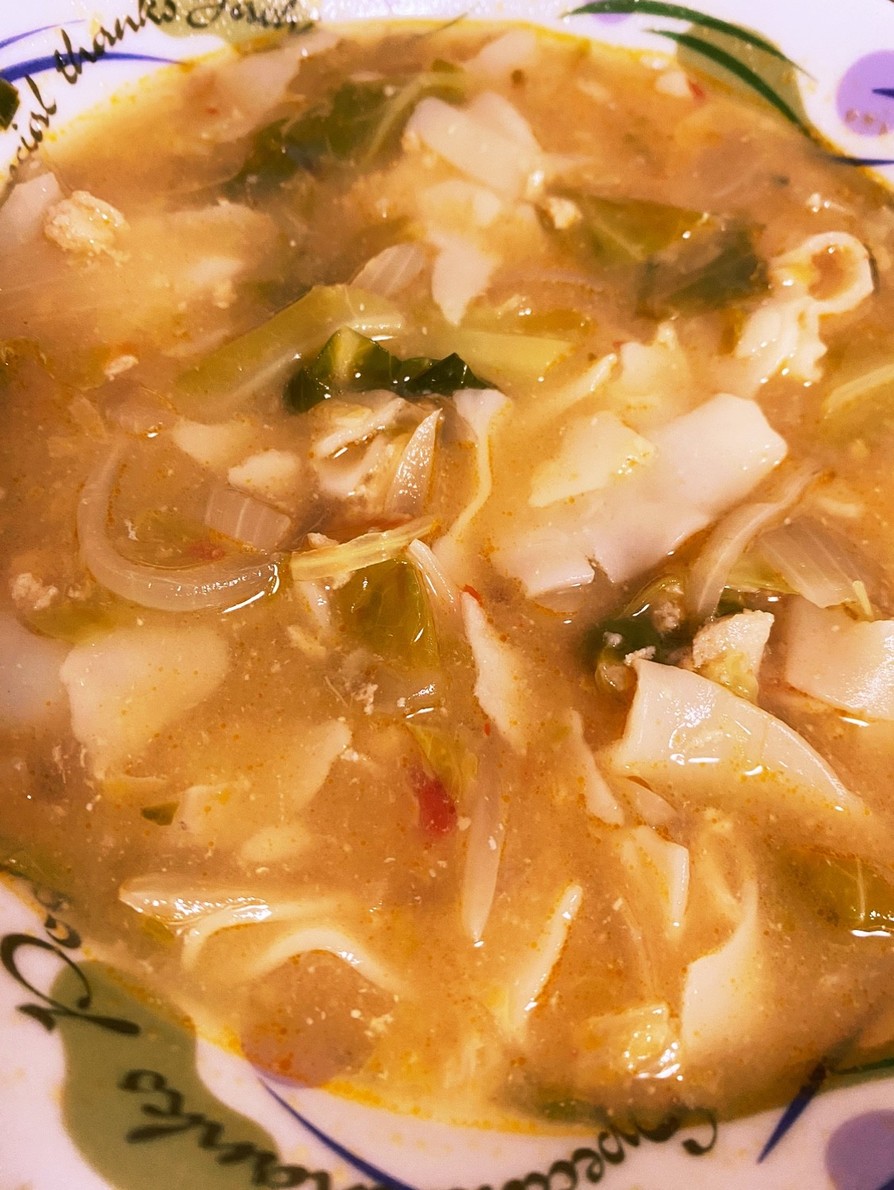 ピリ辛味噌チゲスープの画像