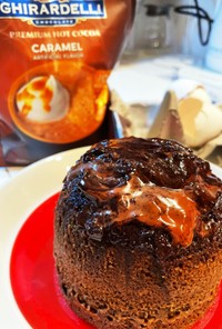レンジdeマグカップ　チョコレートケーキ