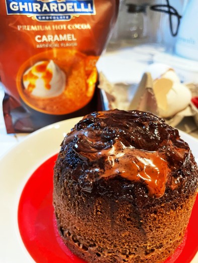 レンジdeマグカップ　チョコレートケーキの写真