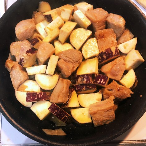 豚ロース味噌漬けとさつま芋のオーブン焼き