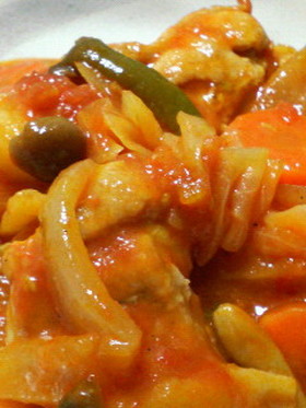 チキンのトマト煮込み
