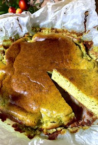 米粉de抹茶バスクチーズケーキ