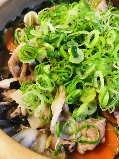鍋の素活用●豚肉の白菜＆根菜あっさり鍋の写真