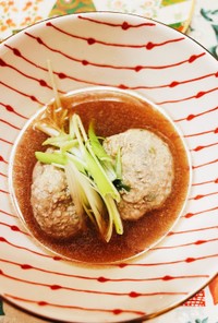 簡単豚肉団子の中華スープ