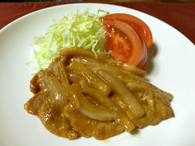 【腸活レシピ】塩麹と味噌の豚肉生姜焼きの写真