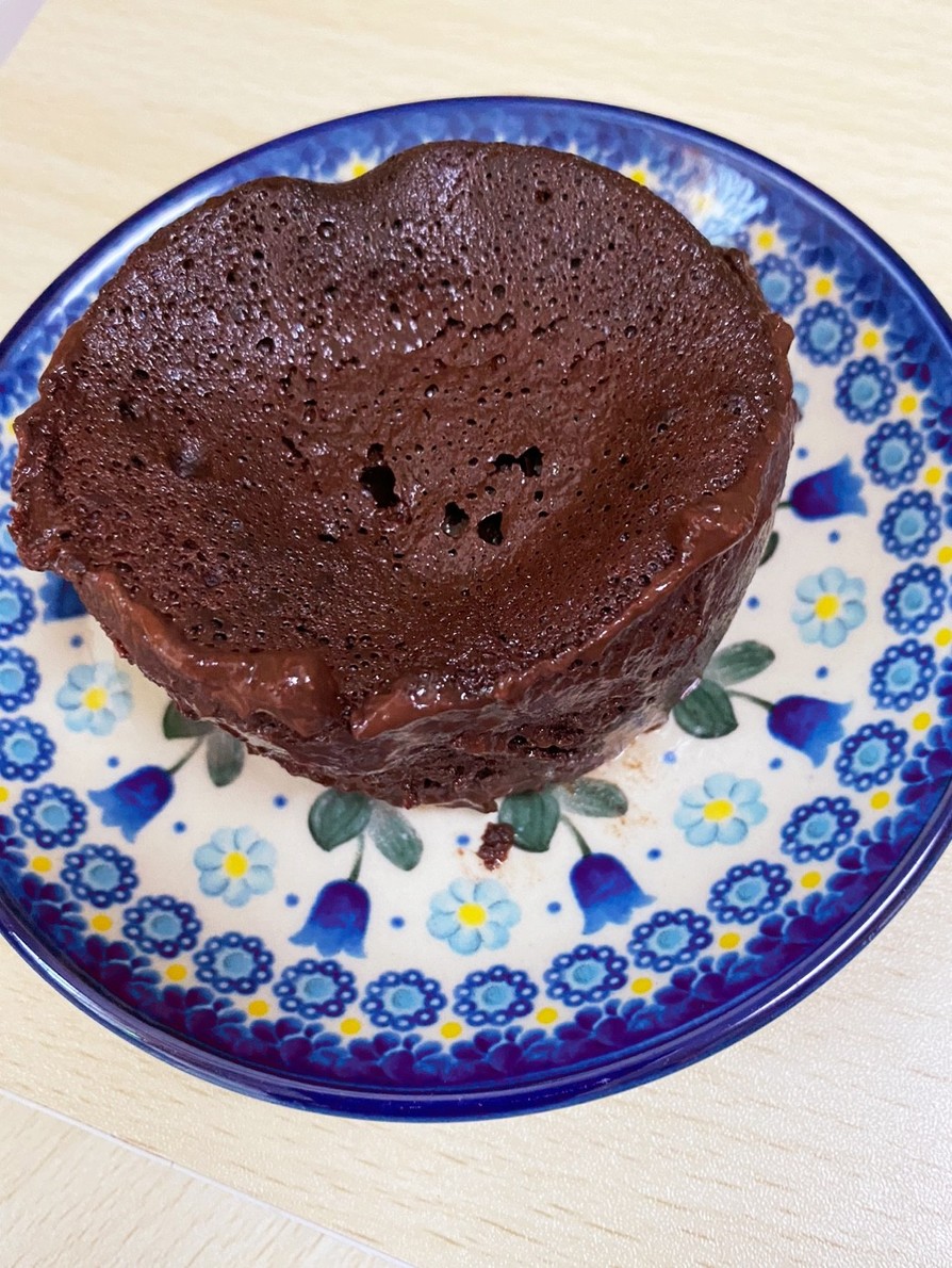 マグカップでレンチンチョコケーキの画像