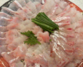 平目&鯛の昆布〆...手抜きですいません