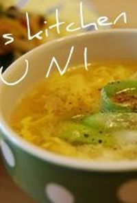 簡単♪ホタテ缶で作る中華フワフワ卵スープ