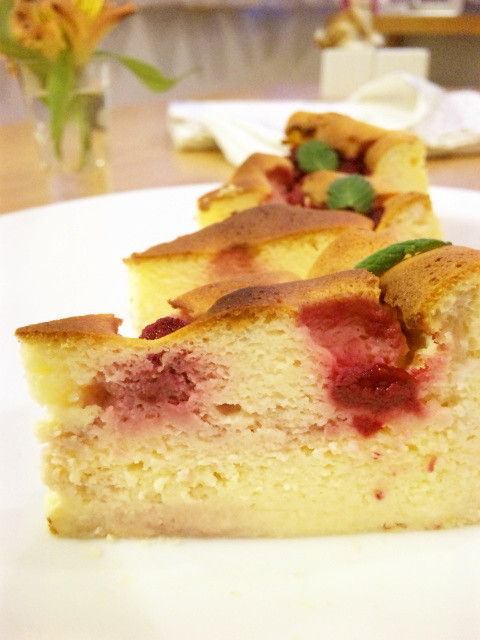 ラズベリー♡スフレチーズケーキの画像