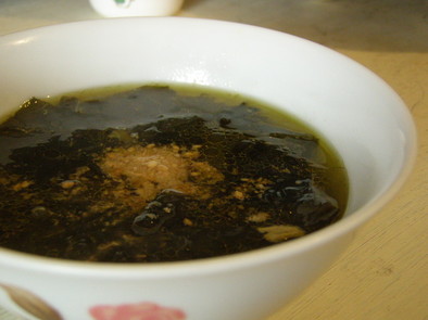 韓国人の友人に教わった「わかめスープ」の写真