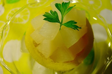 コロコロ大根のレモンデザートの写真