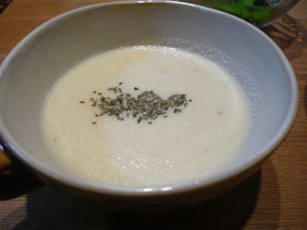 かぶとチーズの豆乳スープ