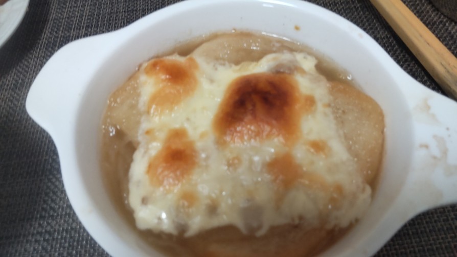 時短美味・オニオングラタンスープの画像