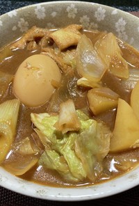 野菜と豚肉の味噌鍋!(^^)!