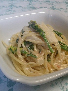 ☆たけのこと明太子の春の菜の花パスタ☆