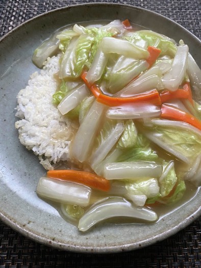 タイ香米おこげ　トロトロ白菜あんかけの写真