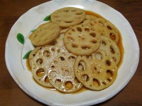 蓮根の甘辛炒め煮