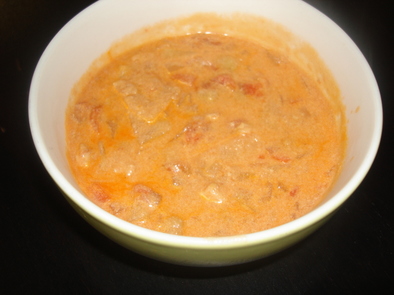 豆×豆乳トマトスープの写真