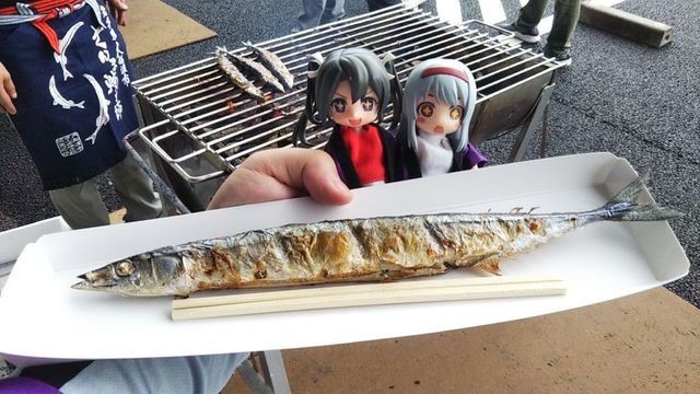 大船渡秋刀魚焼き師の秋刀魚の塩焼きの画像