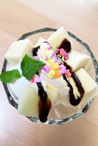 高野豆腐のフルーツパフェ