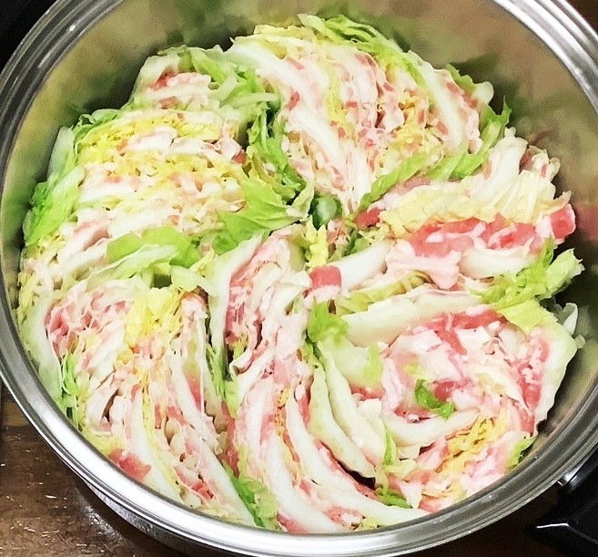 白菜と豚バラのミルフィーユ煮の画像