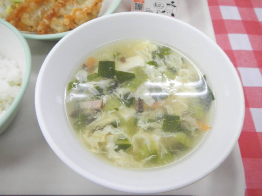 卵とコーンの中華スープの画像
