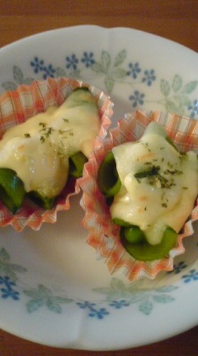お弁当に☆スナップエンドウのマヨ焼き☆
