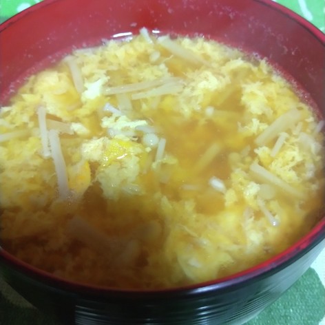 簡単☆えのき入り卵スープ