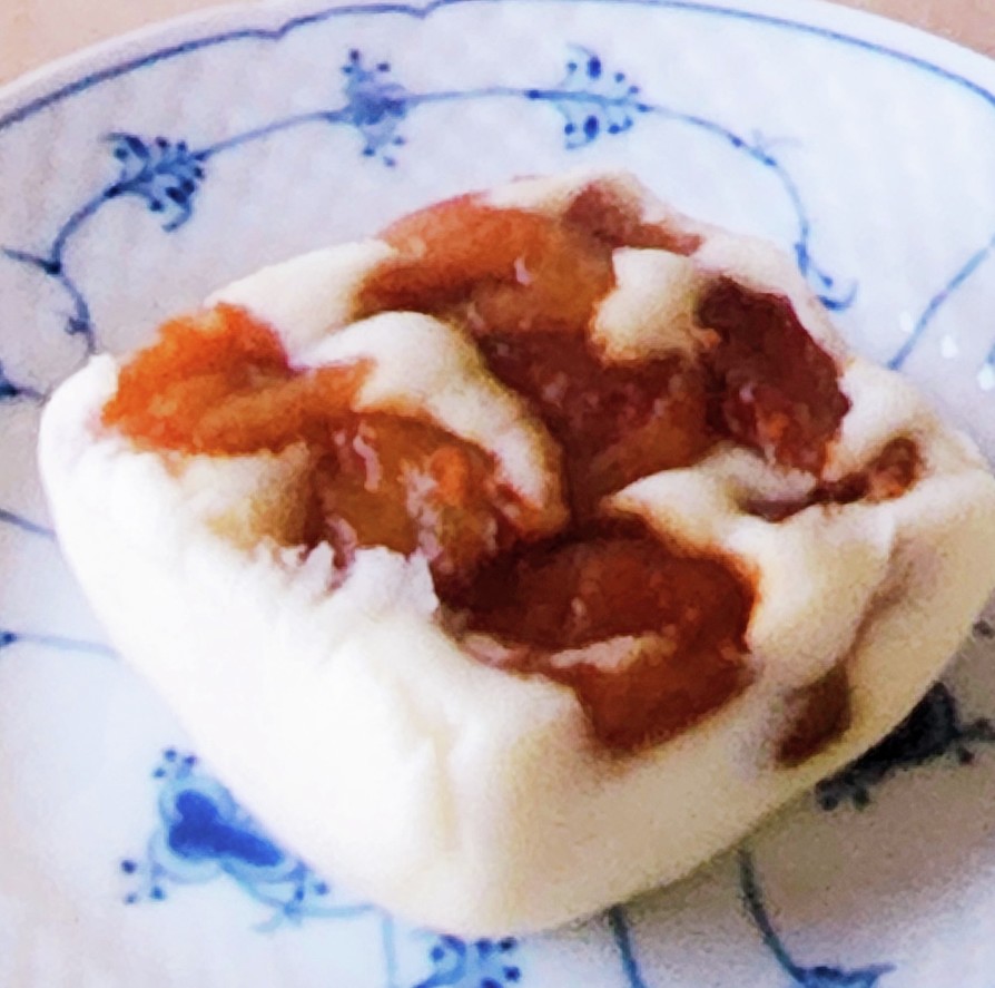 米粉☆3分で卵なしバナナキャラメル☆朝食の画像