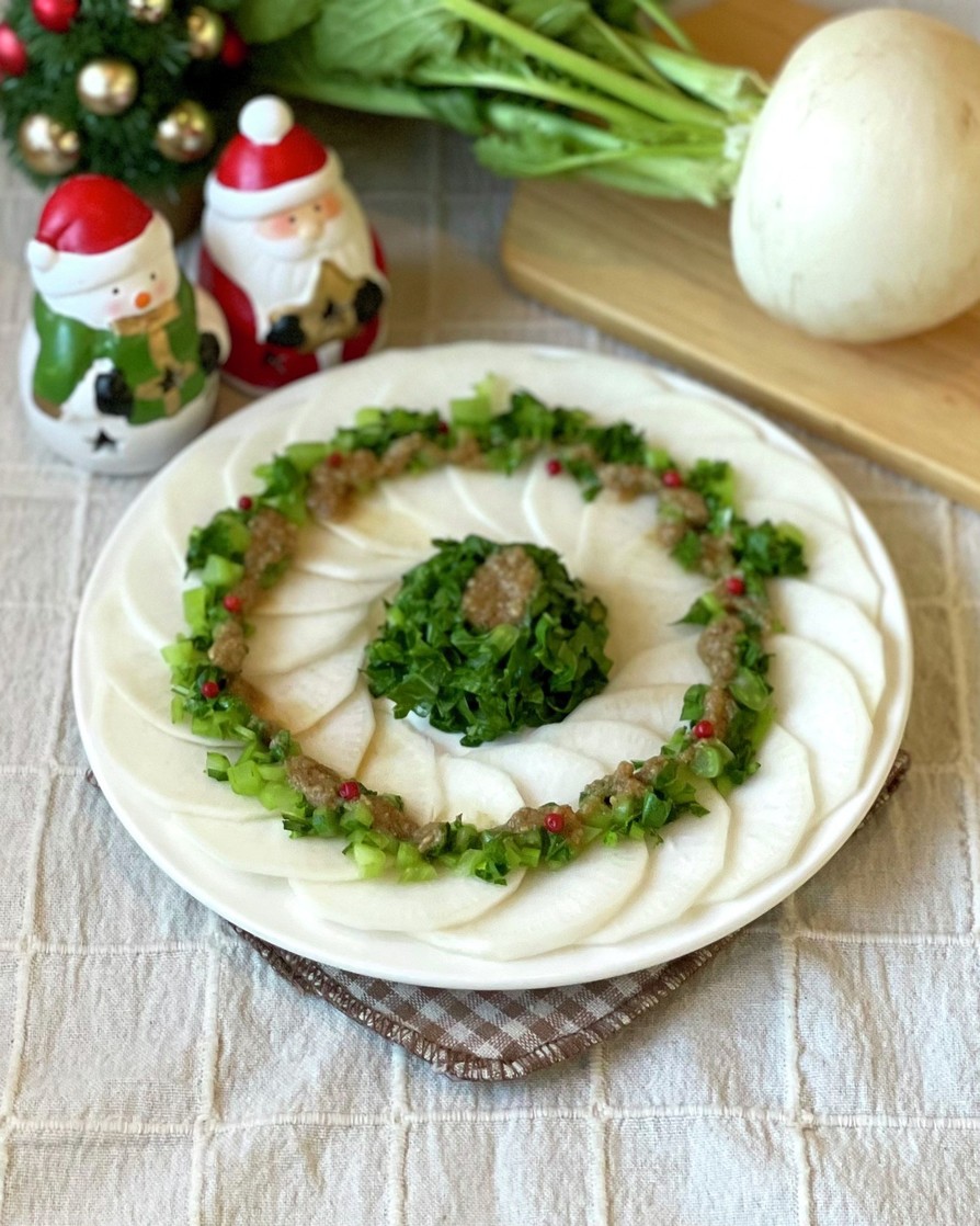 【 クリスマスレシピ】かぶのカルパッチョの画像