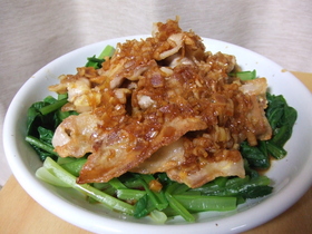 豚肉のうす焼☆ねぎだれソース