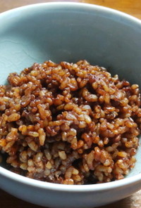 SDGs濃厚小豆の煮汁の酵素玄米ご飯