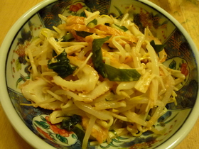 10分以内!もやしとちくわのマヨポン和え