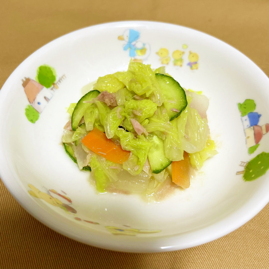 保育園給食★白菜のツナサラダの画像