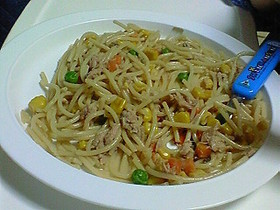 手抜き\(^0^)/和風のツナパスタ☆彡